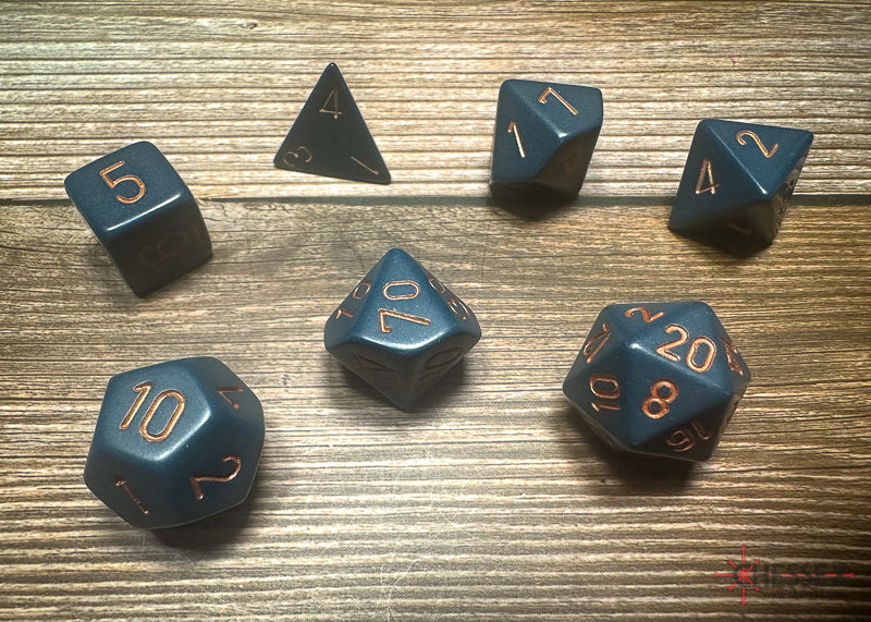 Opaque 7 Die Set Dusty Blue/Copper