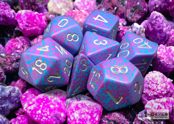Chessex: Polyhedral 7-Dice Set - Speckled
