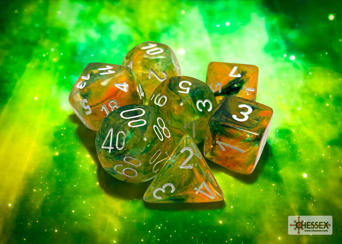 Chessex: Polyhedral 7-Dice Set - Nebula