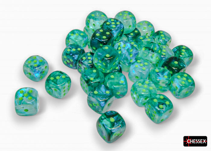 Chessex: 12mm 36D6 Dice Block - Borealis