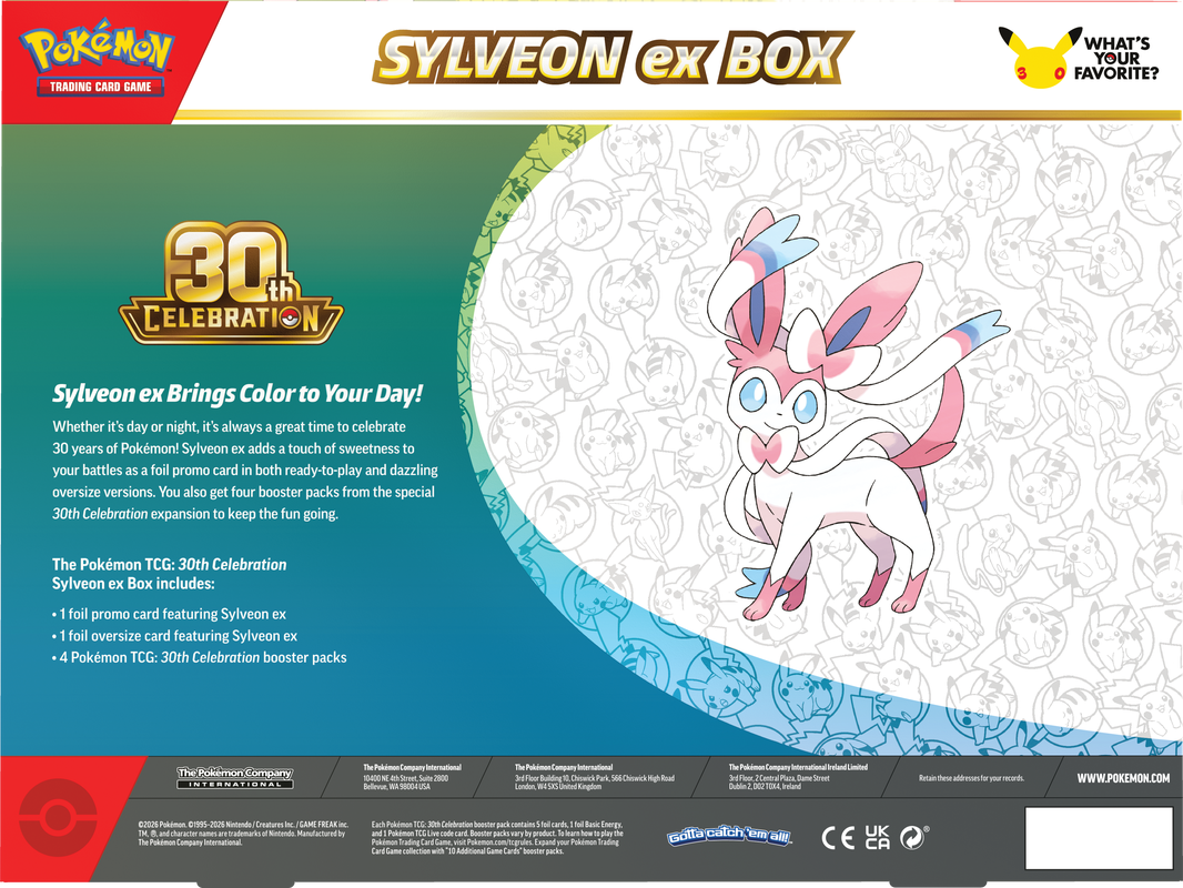 Pokemon 30th Celebration - EX Box **Pre-Order**