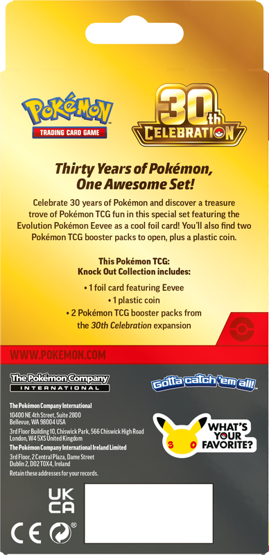Pokemon 30th Celebration - Knock Out Collection **Pre-Order**