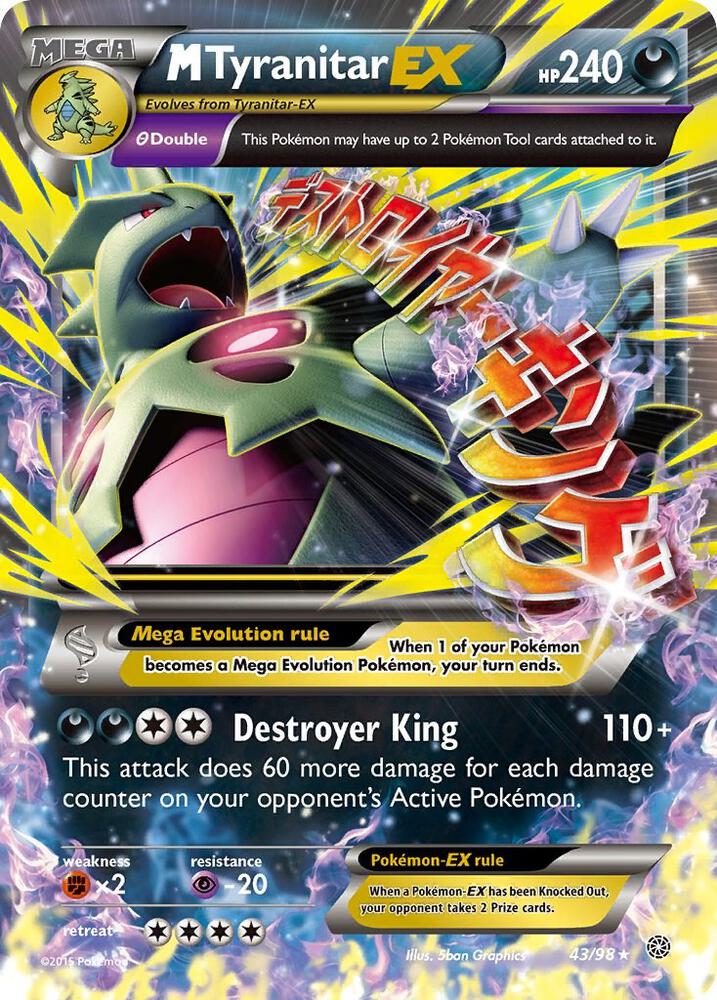 M Tyranitar EX - Ancient Origins - 43/98 (Holofoil)