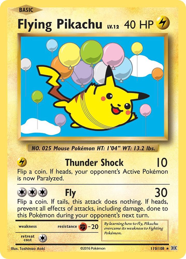 Flying Pikachu - Evolutions - 110/108