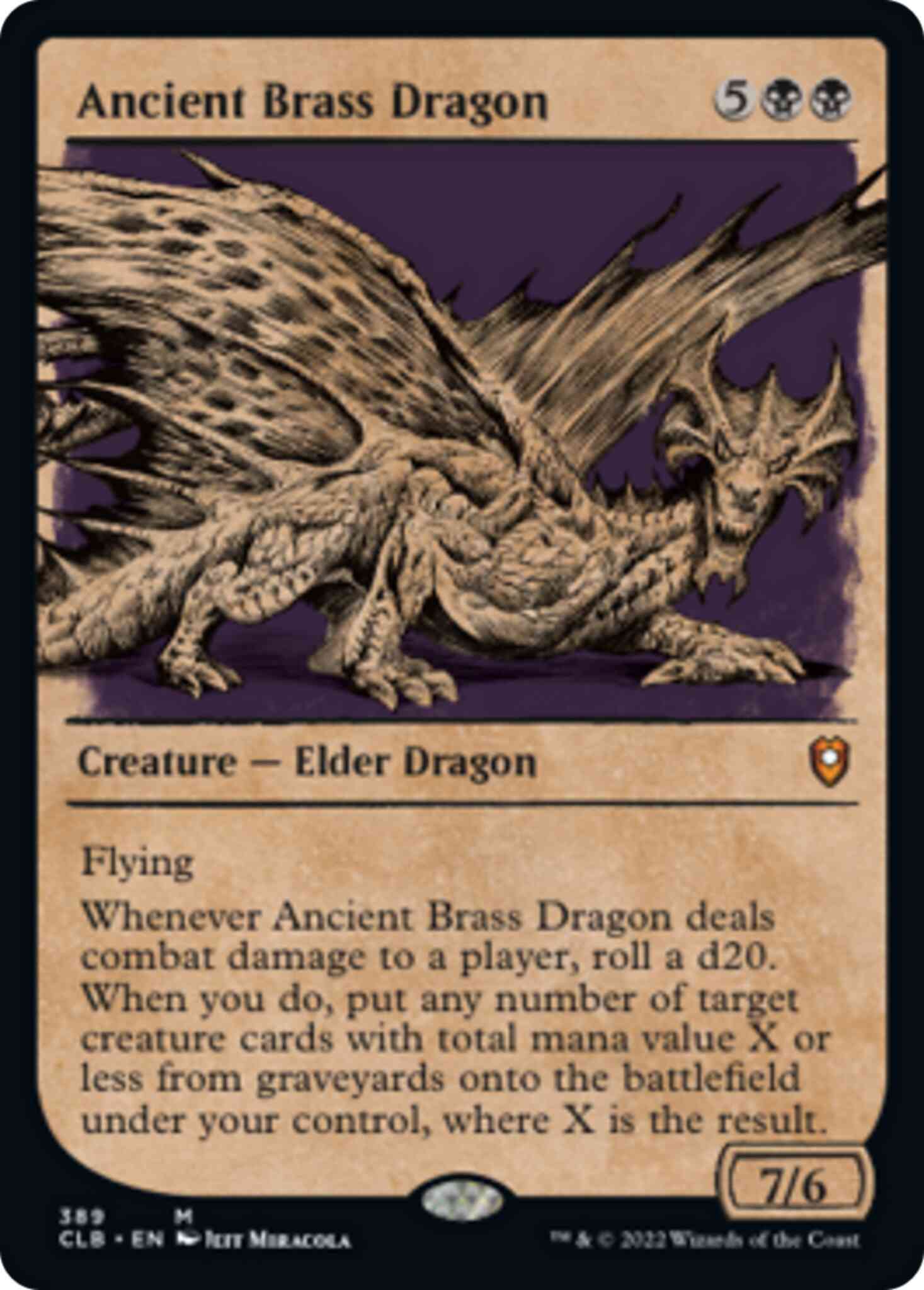 Ancient Brass Dragon - Commander Legends: Battle for Baldur's Gate - 389