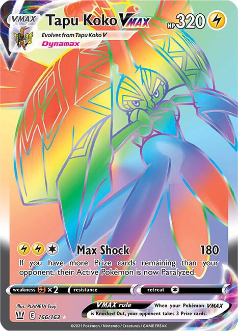 Tapu Koko VMAX - Battle Styles - 166/163 (Secret)