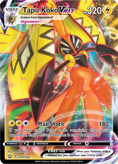 Tapu Koko VMAX - Battle Styles - 051/163 (Holofoil)