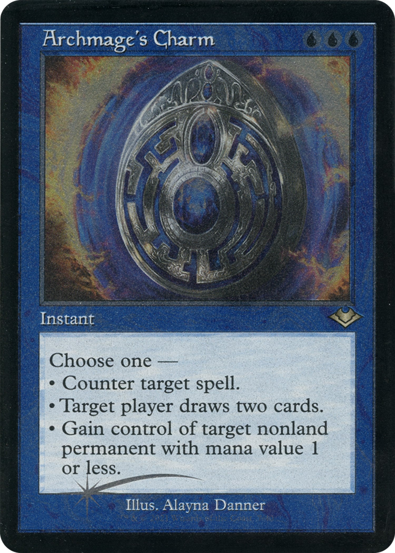 Archmage's Charm (Retro Frame) (Foil Etched)