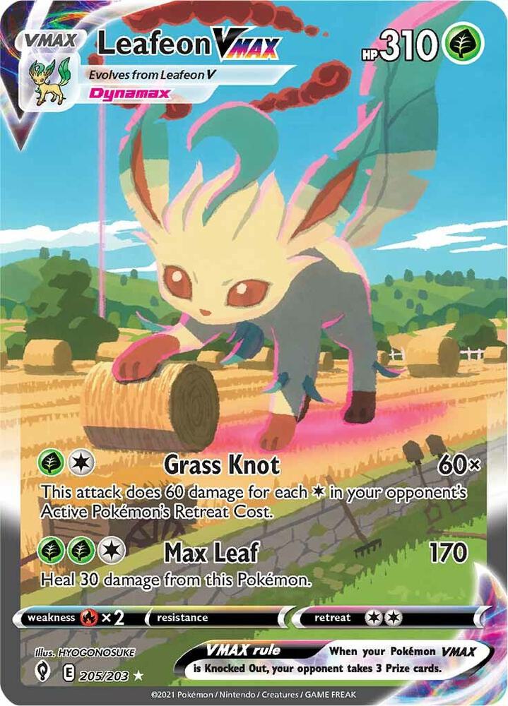 Leafeon VMAX - Evolving Skies - 205/203 (Alternate Art Secret)