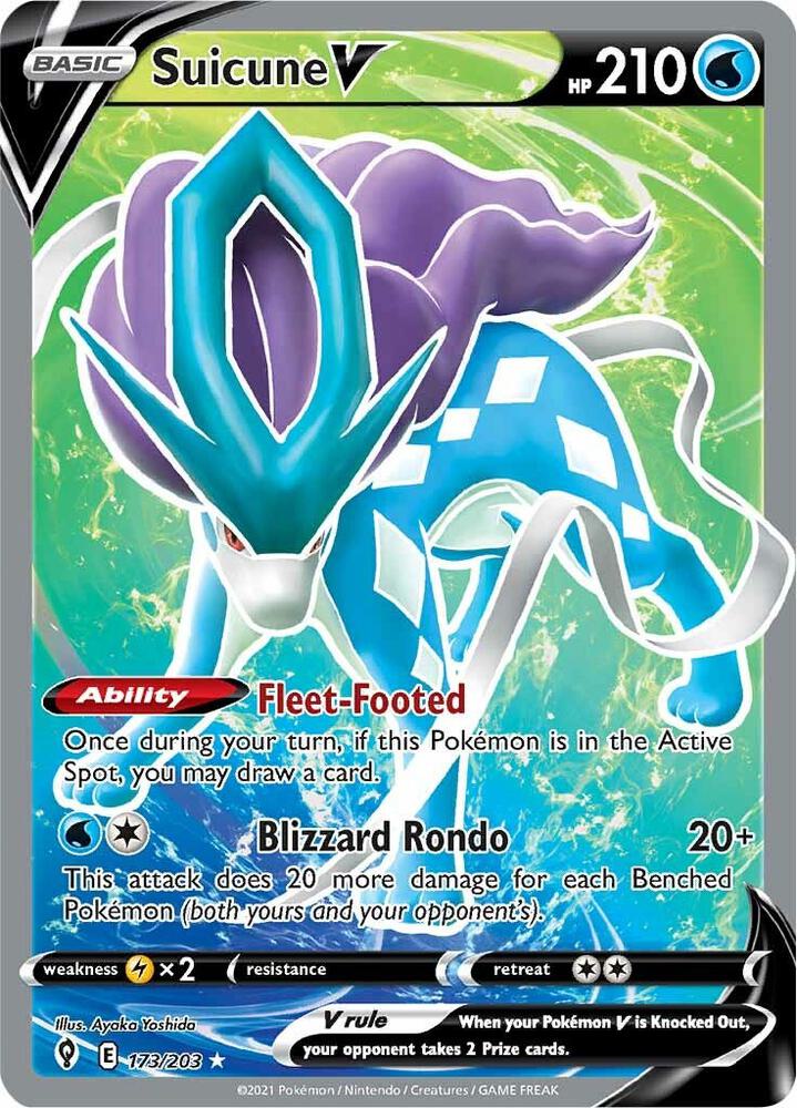 Suicune V - Evolving Skies - 173/203 (Full Art)