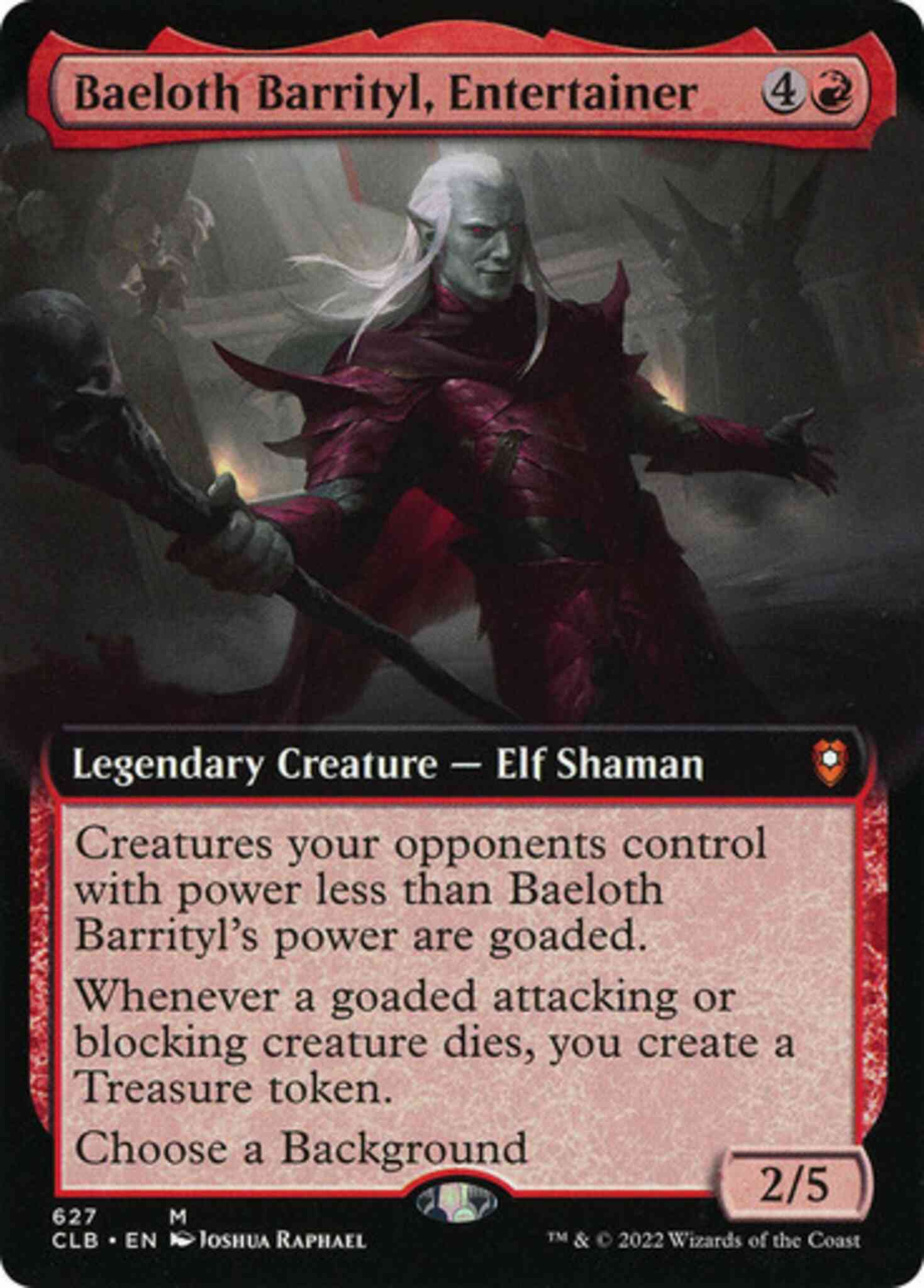 Baeloth Barrityl, Entertainer - Commander Legends: Battle for Baldur's Gate - 627 (Non-Foil)