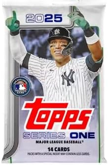 2025 Topps Series 1 Baseball Mega Pack, 14 Cards Per Pack