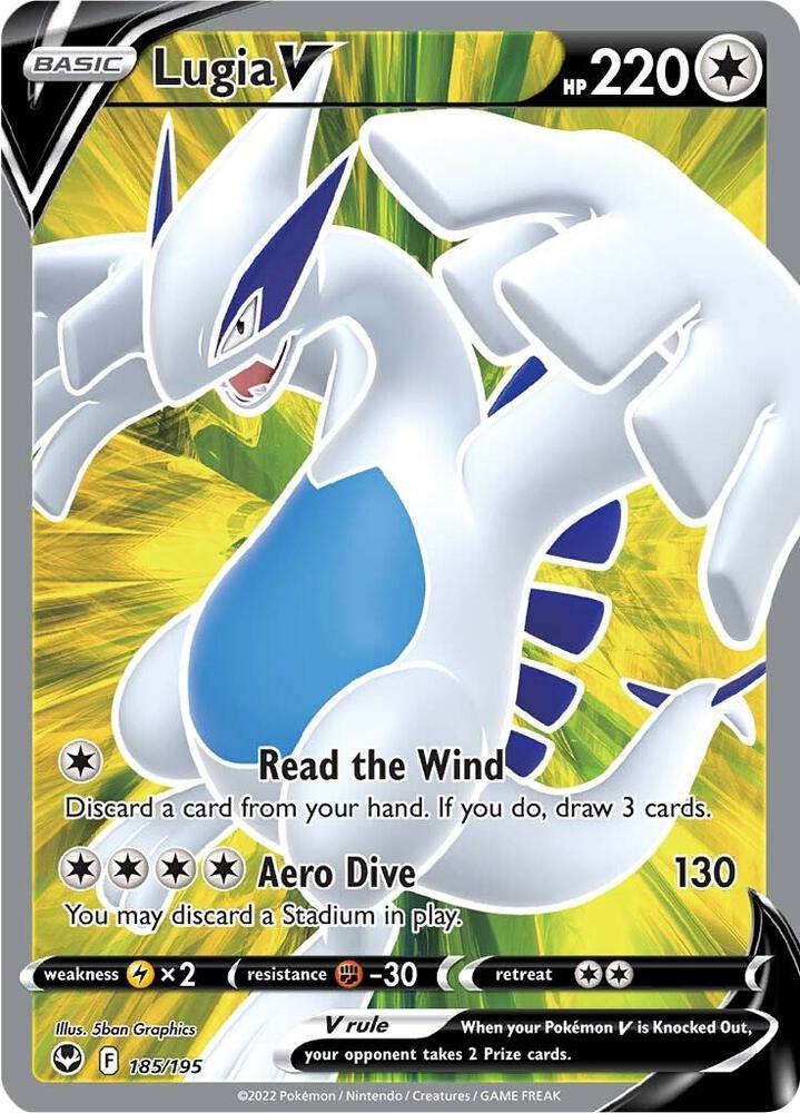 Lugia V - Silver Tempest - 185/195 - Holofoil