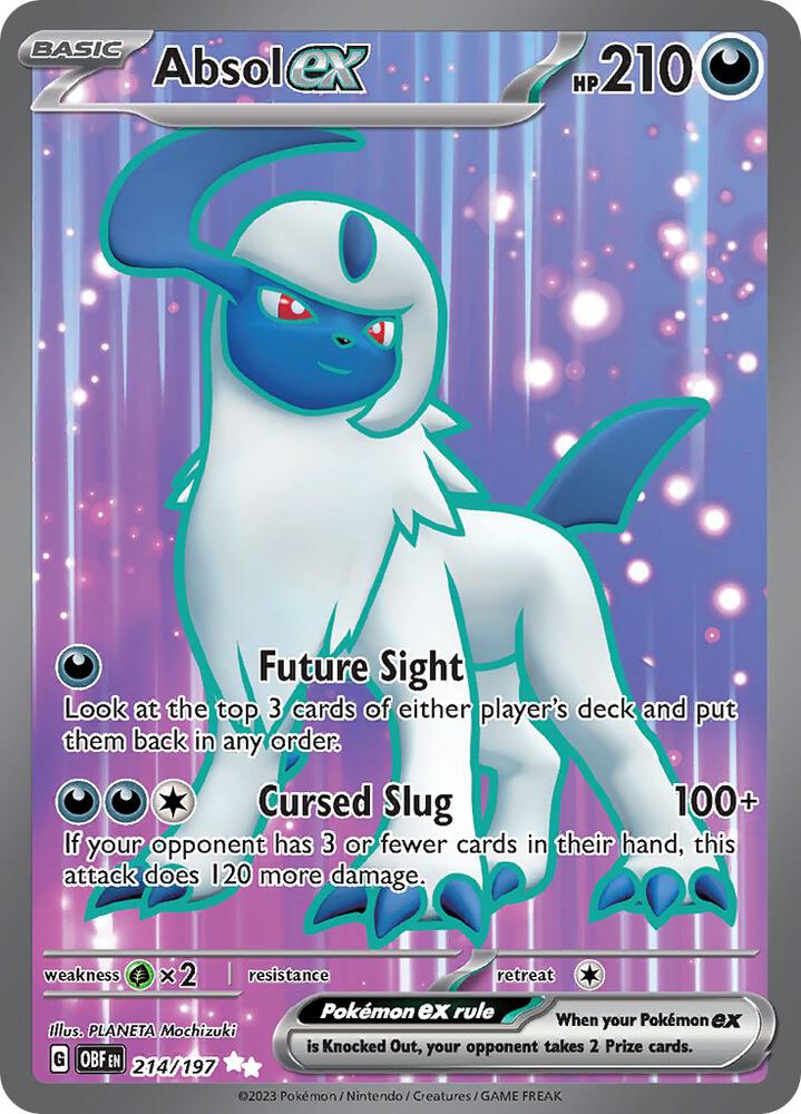 Absol EX - Obsidian Flames - 214/197 - Holofoil