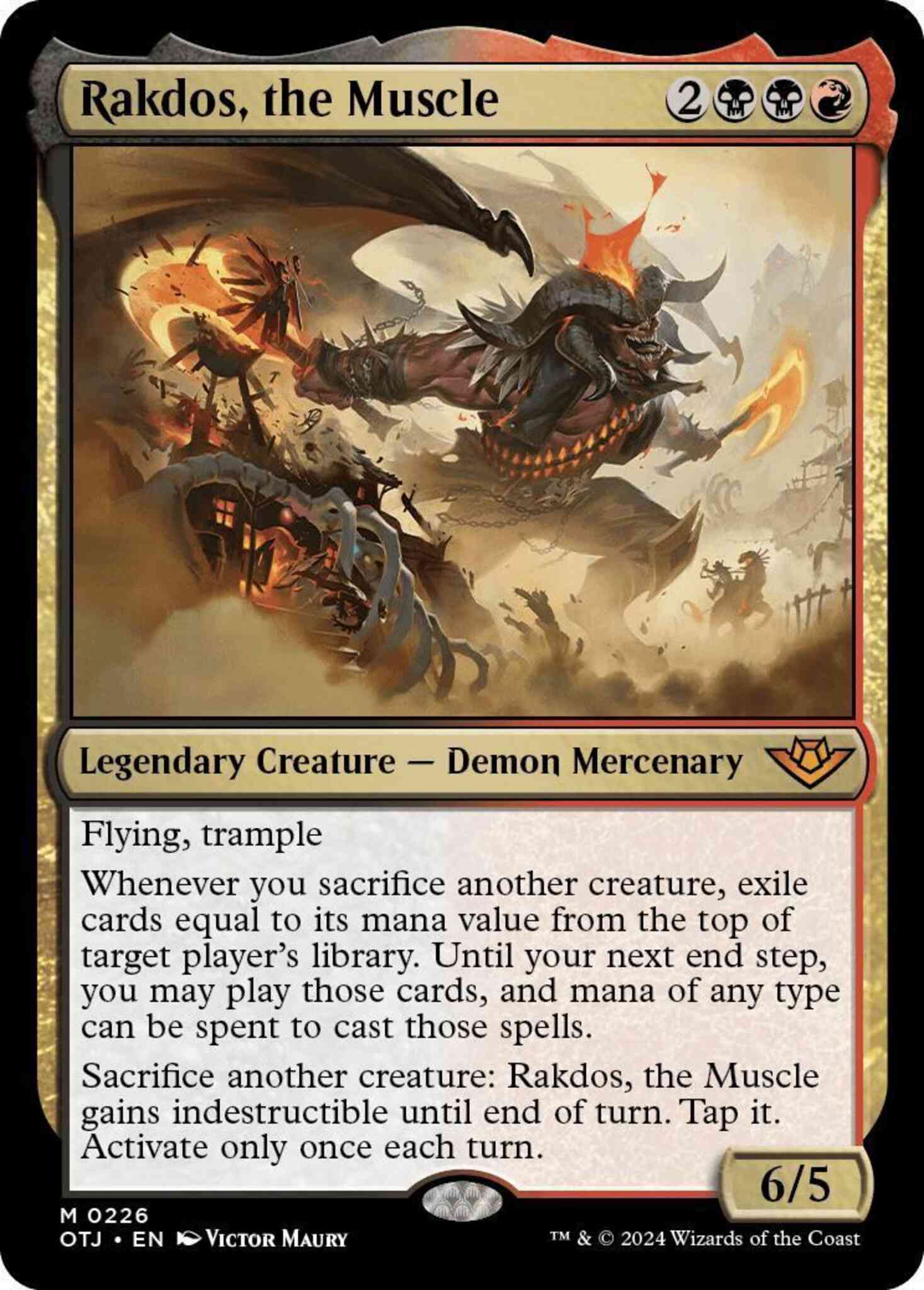 Rakdos, the Muscle - Outlaws of Thunder Junction - 226