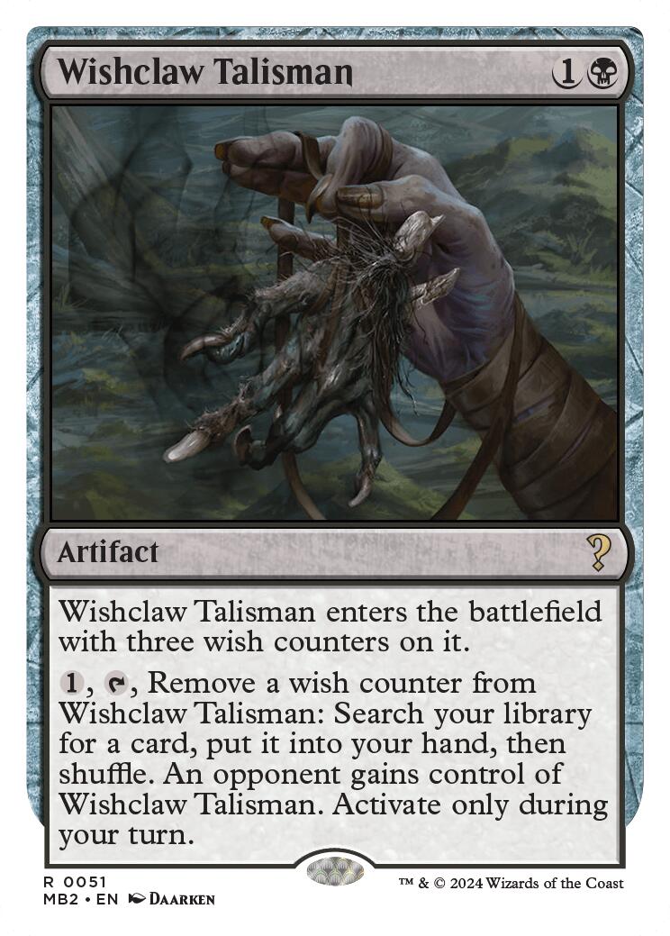 Wishclaw Talisman (White Border)