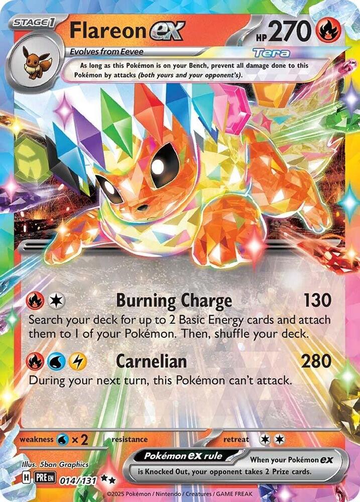 Flareon EX - Prismatic Evolutions - 014/131 - Holofoil