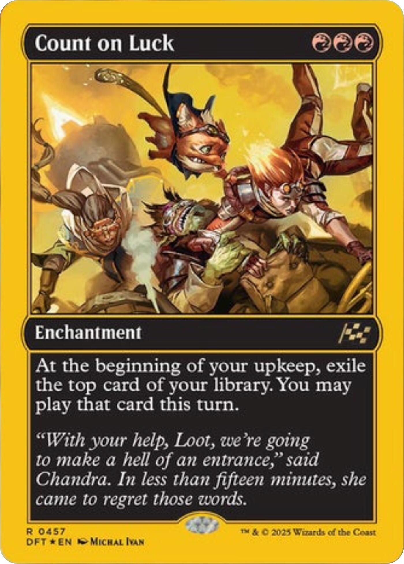 Count on Luck (First-Place Foil)