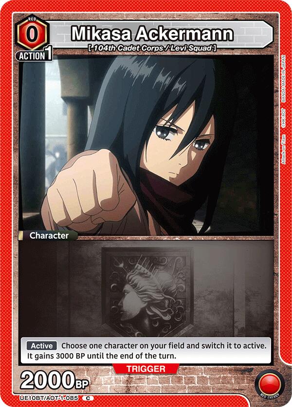 Mikasa Ackermann (085) (Box Topper Foil)