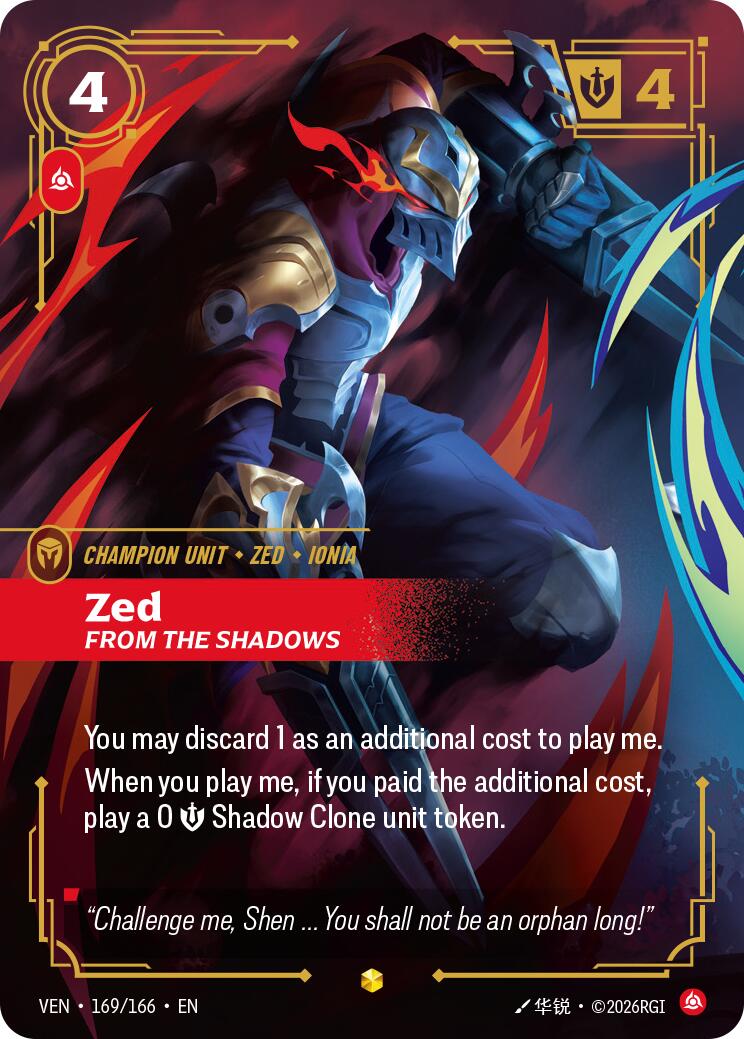 Zed, From the Shadows (Overnumbered)