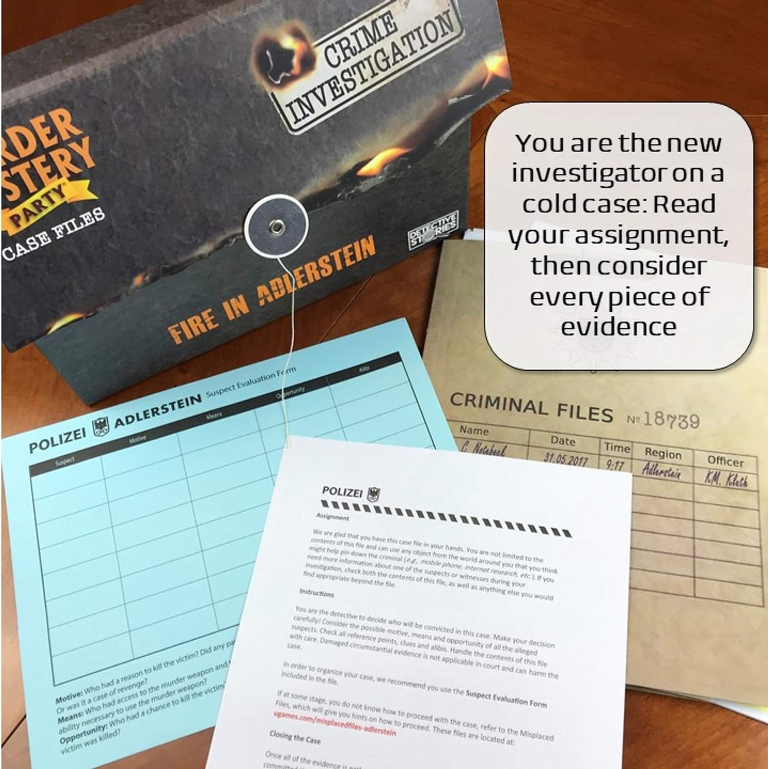 Murder Mystery Party: Fire in Alderstein