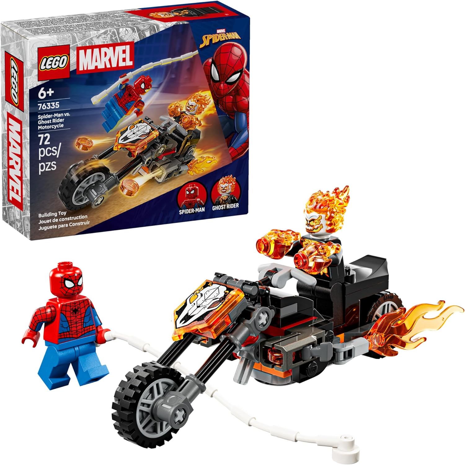 LEGO - Spider-Man vs. Ghost Rider Motorcycle