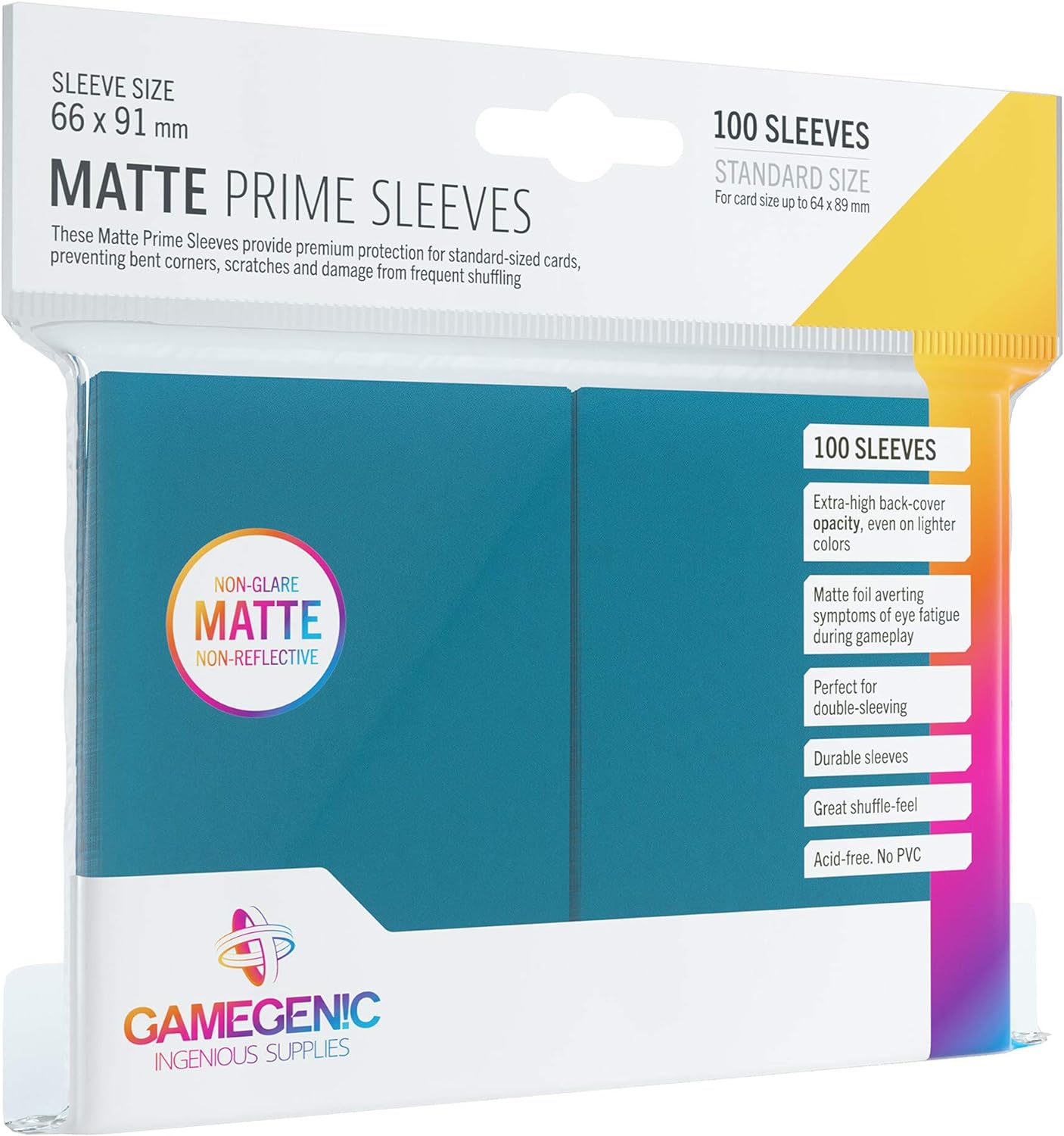 Gamegenic Prime Sleeves Matte 100ct