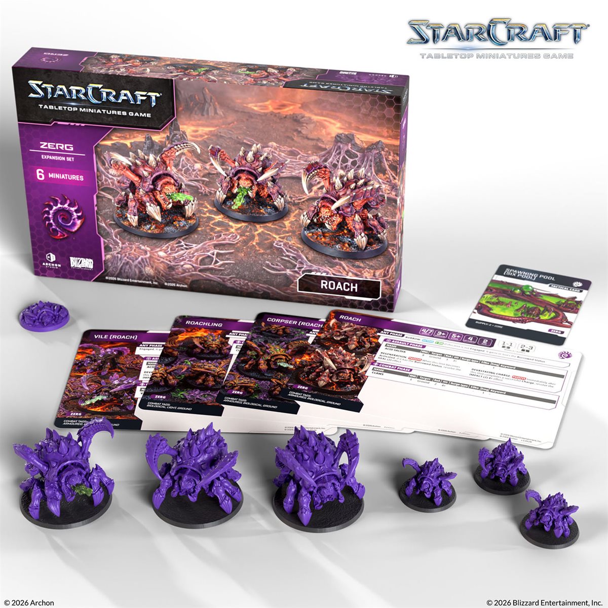 Starcraft: The Miniatures Game: Zerg: Roach Expansion Set **Pre-Order**