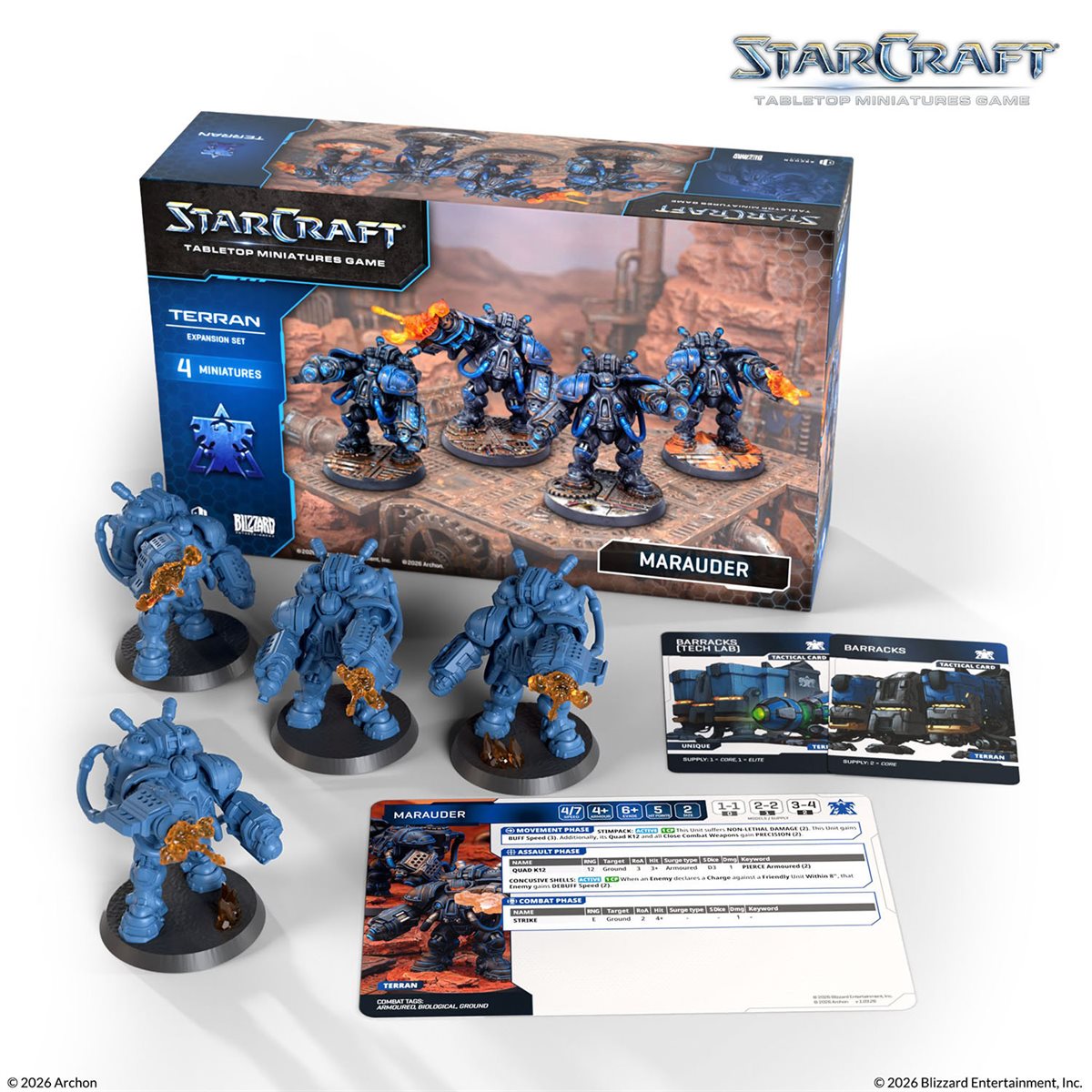 Starcraft: The Miniatures Game: Terran: Marauder Expansion Set **Pre-Order**