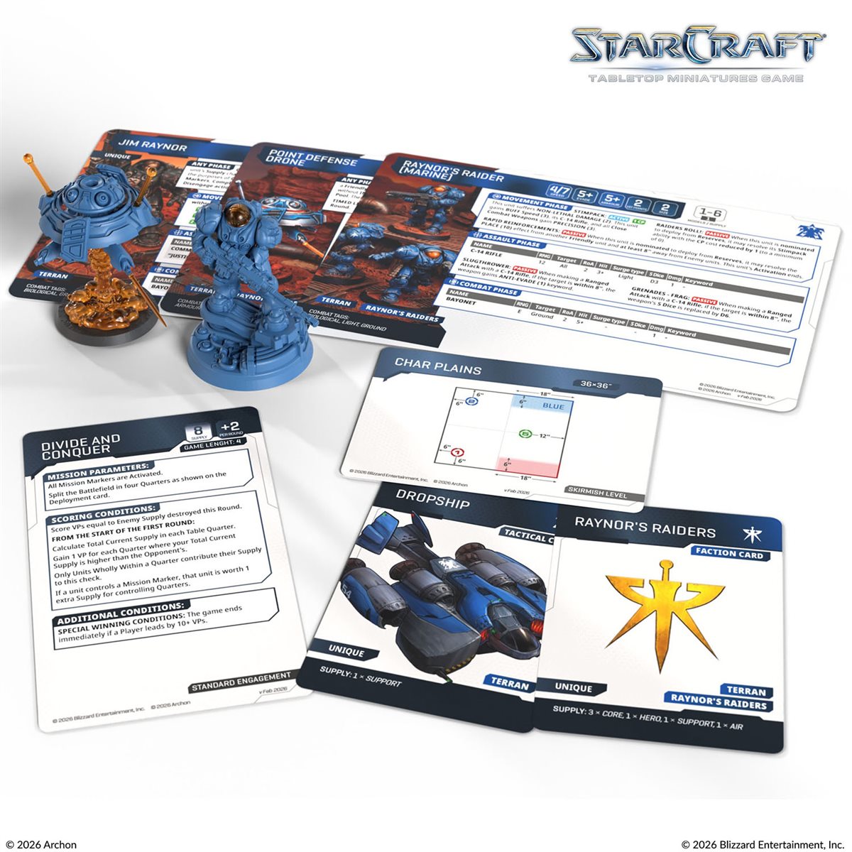 Starcraft: The Miniatures Game: Terran: Jim Raynor (Raynor's Raiders) Hero Expansion Set **Pre-Order**