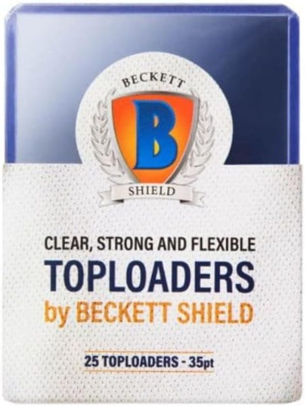 Beckett Shield Size Sleeves - Toploader 35pt. (25 Count)