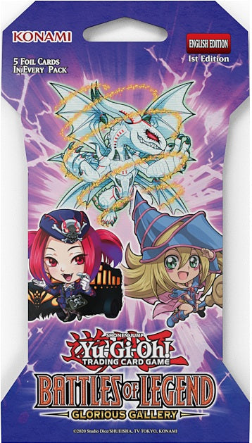 Yu-Gi-Oh Blister Battles of legend Glorious Gallery Booster Pack