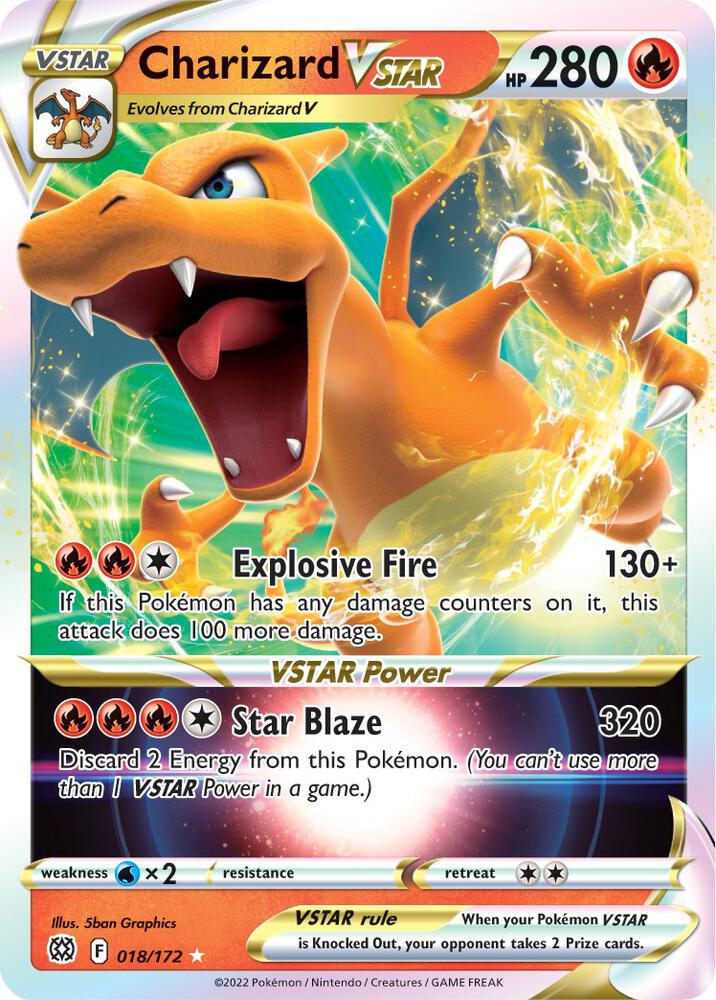 Charizard VSTAR - 018/172 - SWSH09: Brilliant Stars