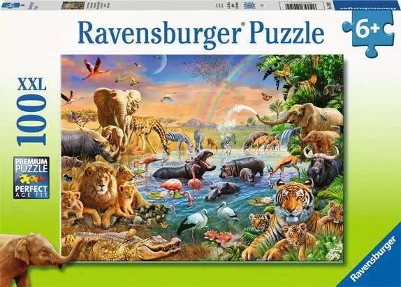 Savannah Jungle Waterhole 100pcs