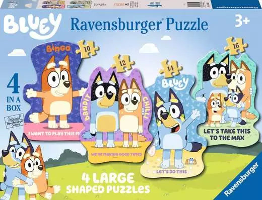 Bluey Four Large Shaped Puzzles