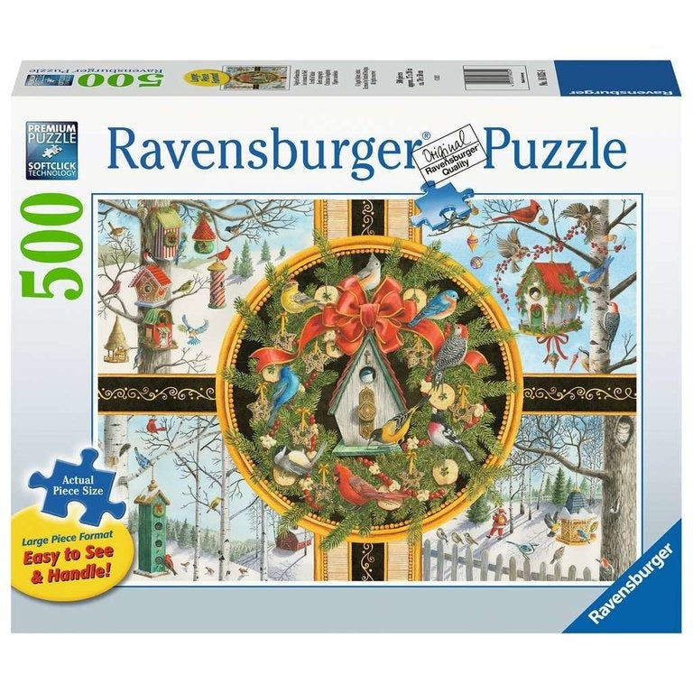 Christmas Songbirds Seasonal 500 pc Large Format