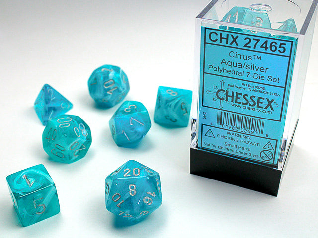 Chessex: Polyhedral 7-Dice Set - Cirrus