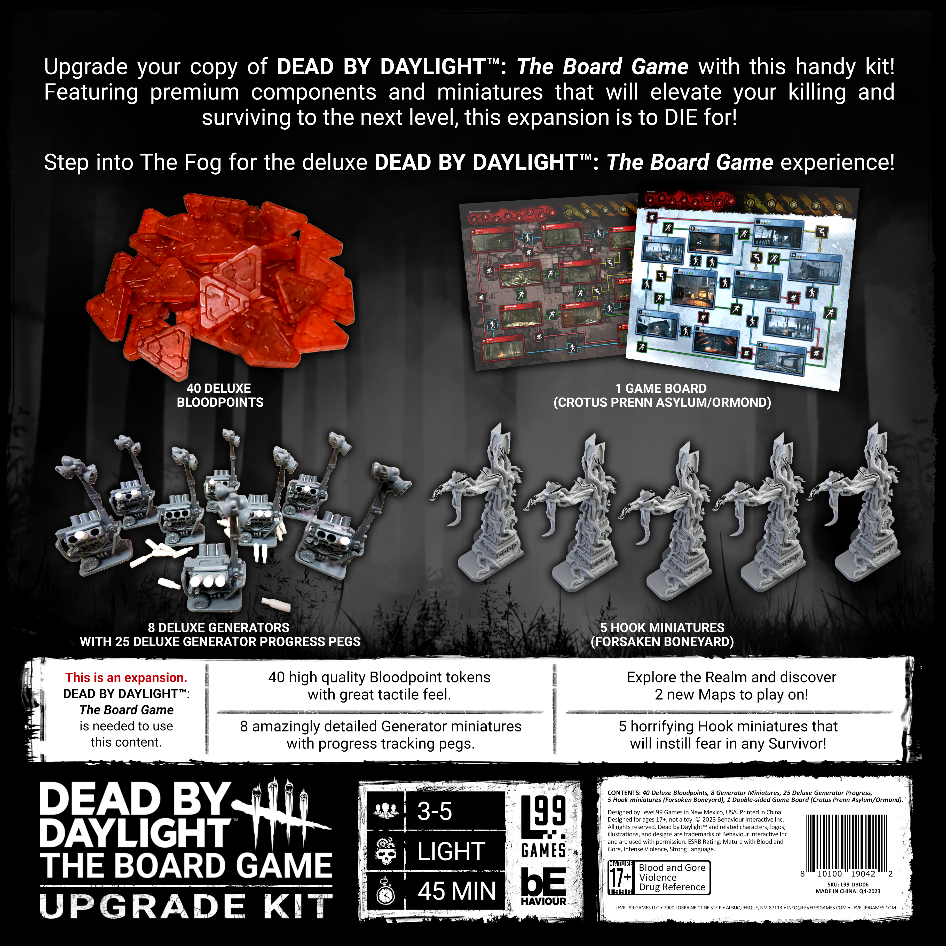 Dead By Daylight The Board Game Upgrade Kit