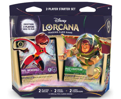 Disney Lorcana Two-Player Deck Starter Set - Elastigirl & Buzz Lightyear