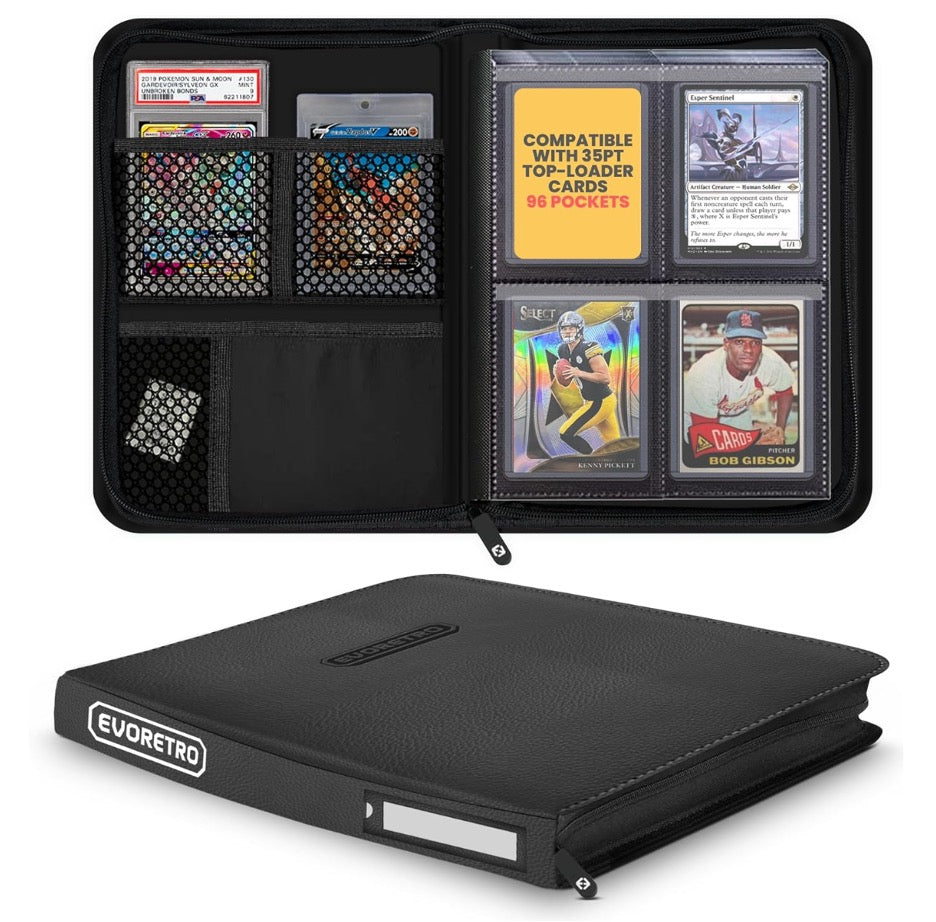 ER Shield + - Compact 96 Topload Cards Binder Black **Pre Order**