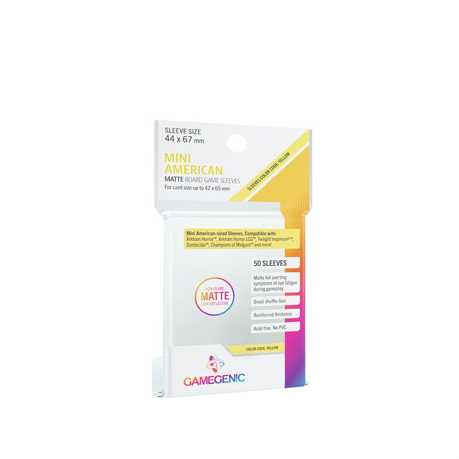 Gamegenic - Matte Sleeves - Mini American-Sized 50ct