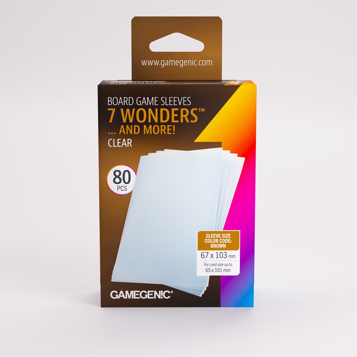 Gamegenic - Prime - 7 Wonders Sleeves - 80ct (Refresh)