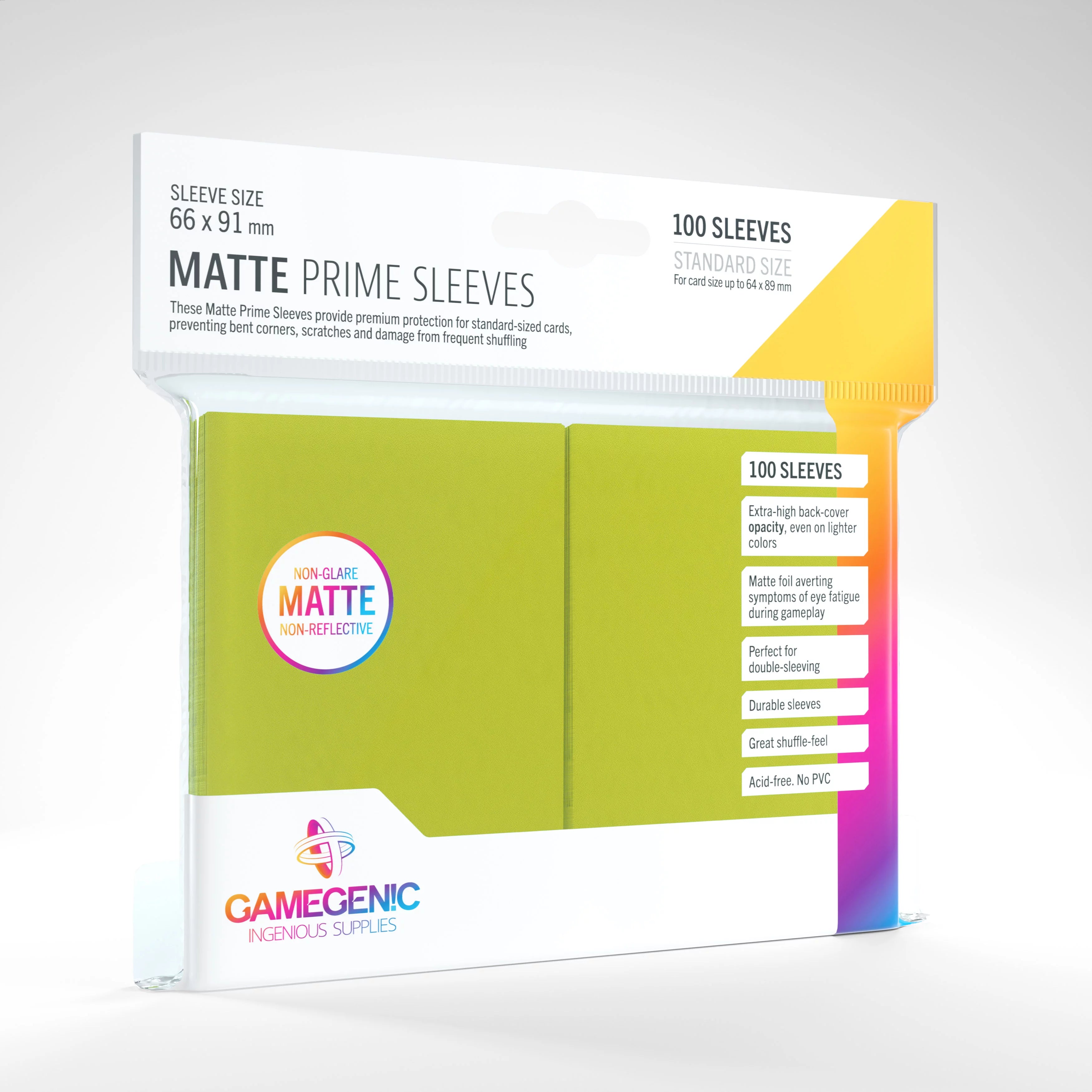 Gamegenic Prime Sleeves Matte 100ct