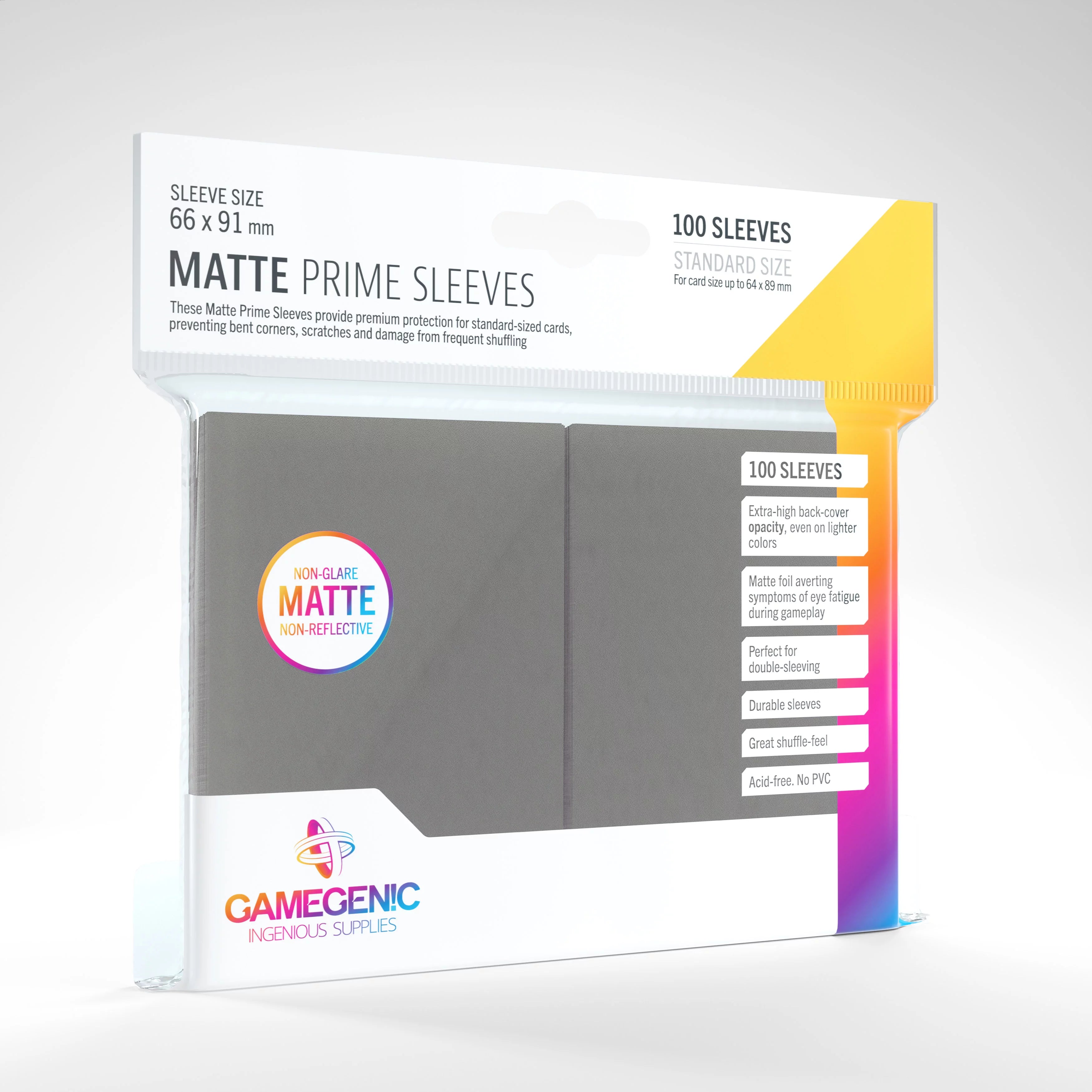 Gamegenic Prime Sleeves Matte 100ct