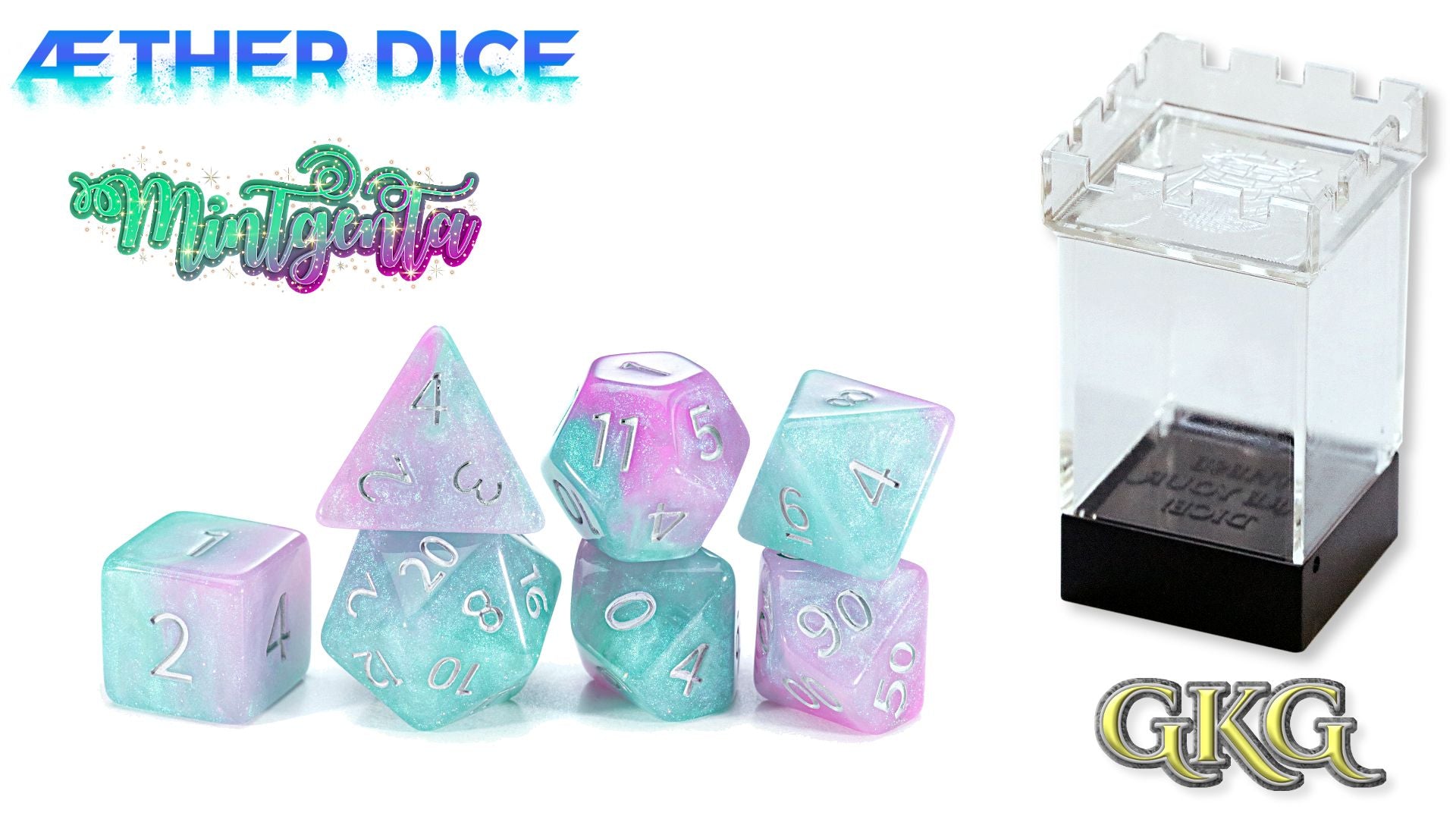 AEther Dice: Polyhedral 7-Dice Set