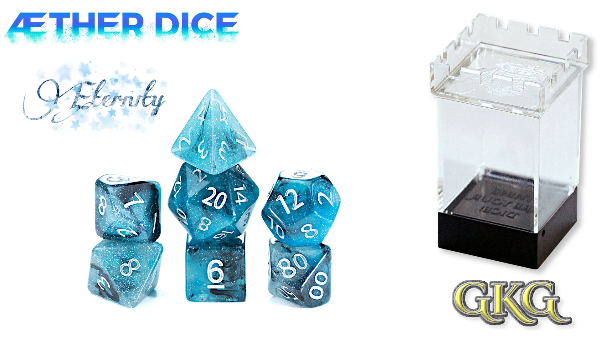AEther Dice: Polyhedral 7-Dice Set