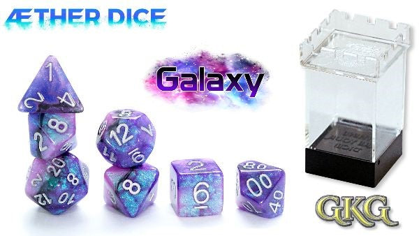 AEther Dice: Polyhedral 7-Dice Set