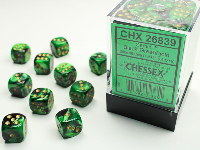 Chessex: 12mm 36D6 Dice Block - Gemini