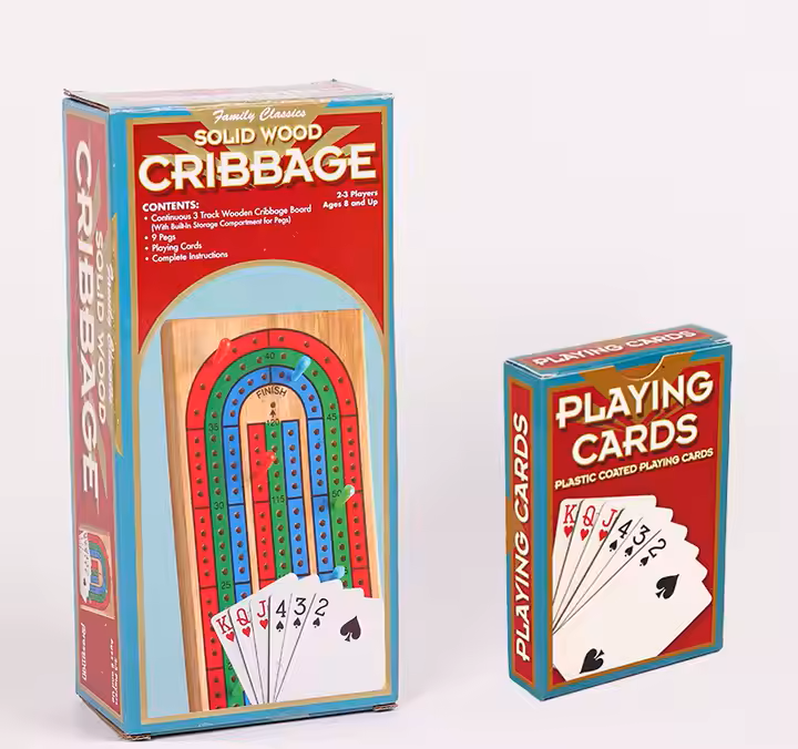 Solid Wood Cribbage - Foldable