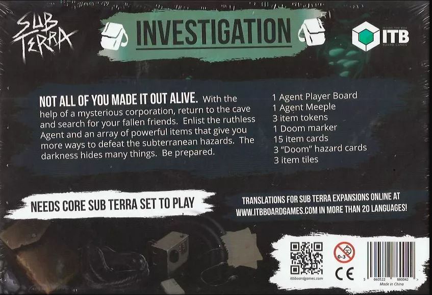 Sub Terra: Investigation Expansion